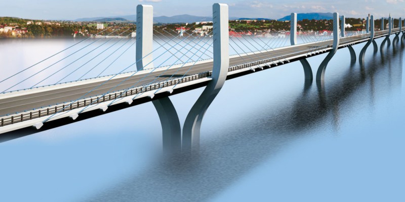 Cable Bridge on Narmada River